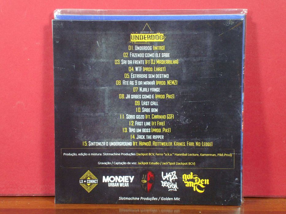 Jackpot BCV - Underdog / CD / Novo - Selado / Hip Hop Tuga