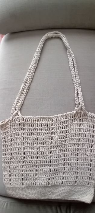 Mala crochet com alsas em macrame