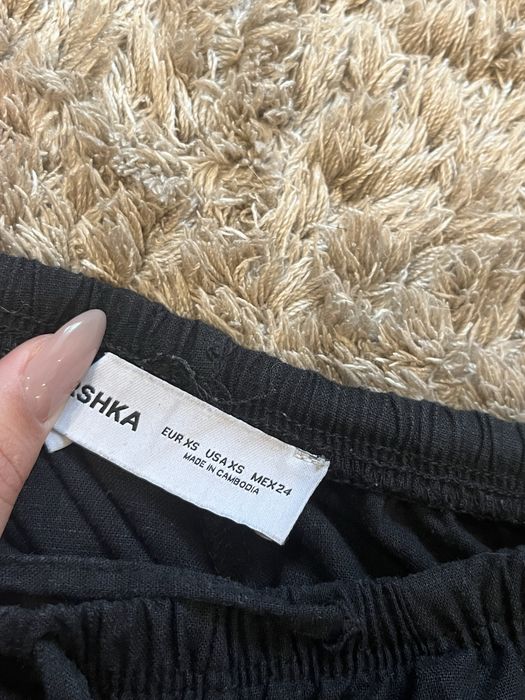 Штани з льону bershka
