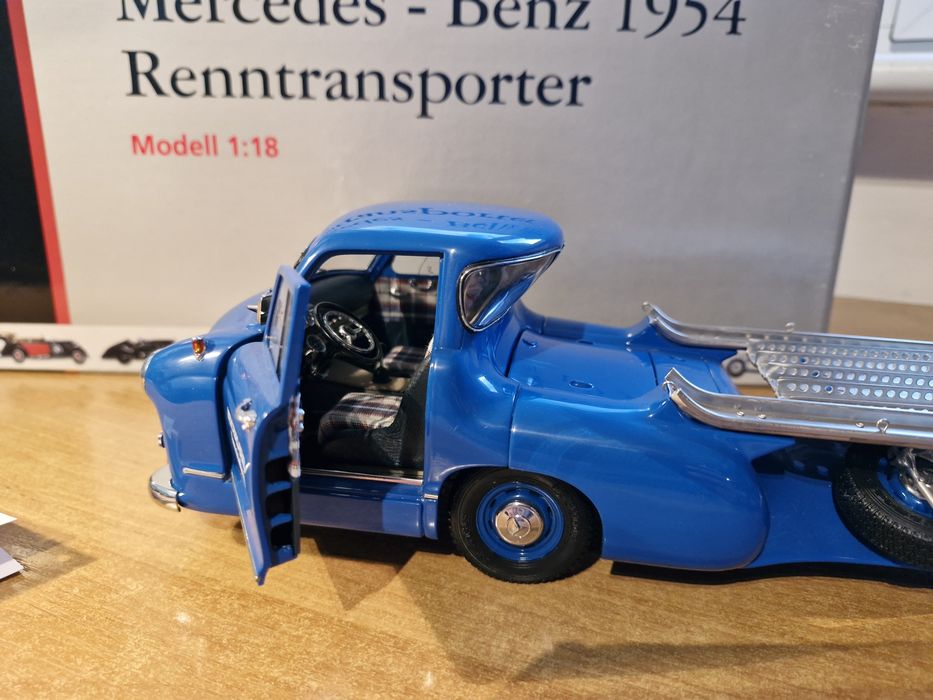 1:18 CMC Mercedes Benz 1954 Renntransporter M-036 Łódź Widzew • OLX.pl