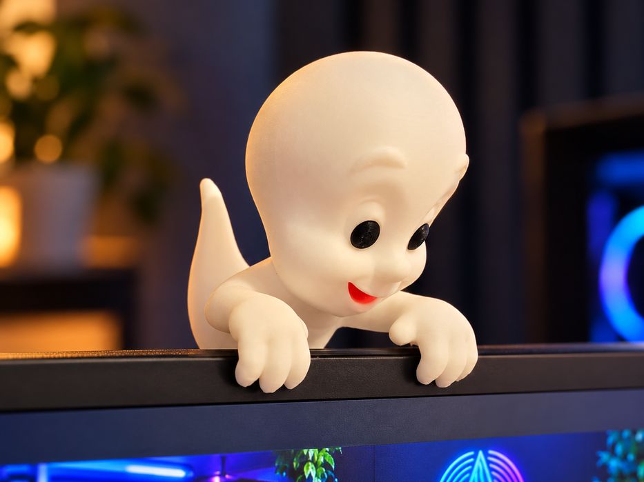 Monitor de decoração em forma de fantasma Casper