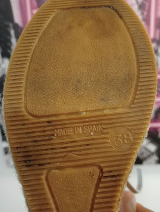Espadryle z brokatem Gaimo 38