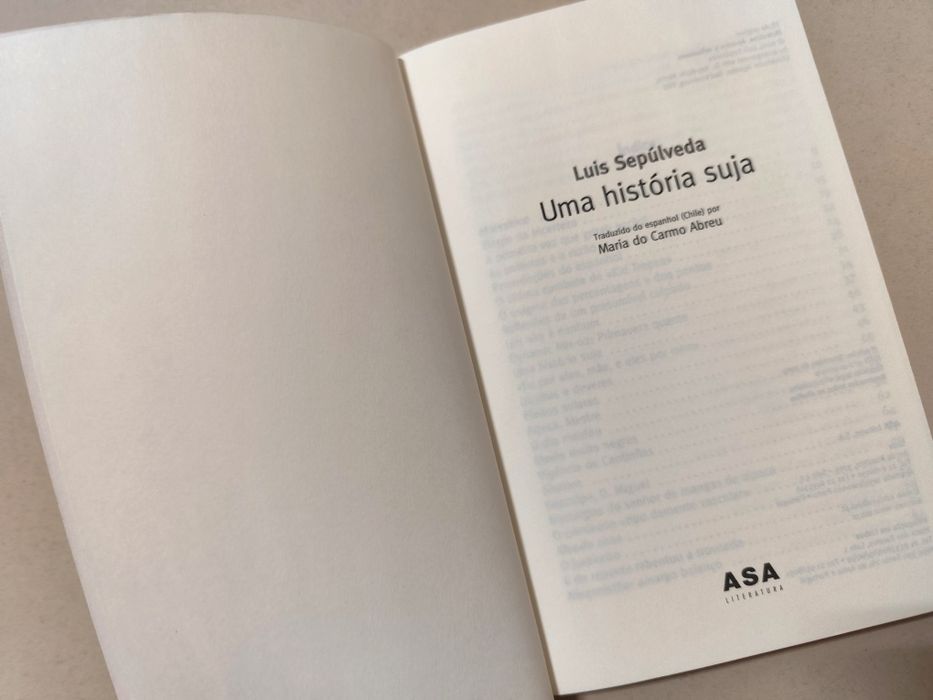 Livro: Uma História Suja de Luís Sepúlveda