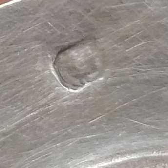 Galheteiro antigo em Cristal e Prata