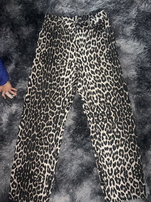 Джинсы леопард новые, размер s-m