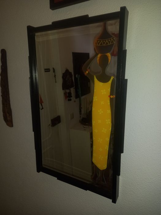 Espelho decorativo africano