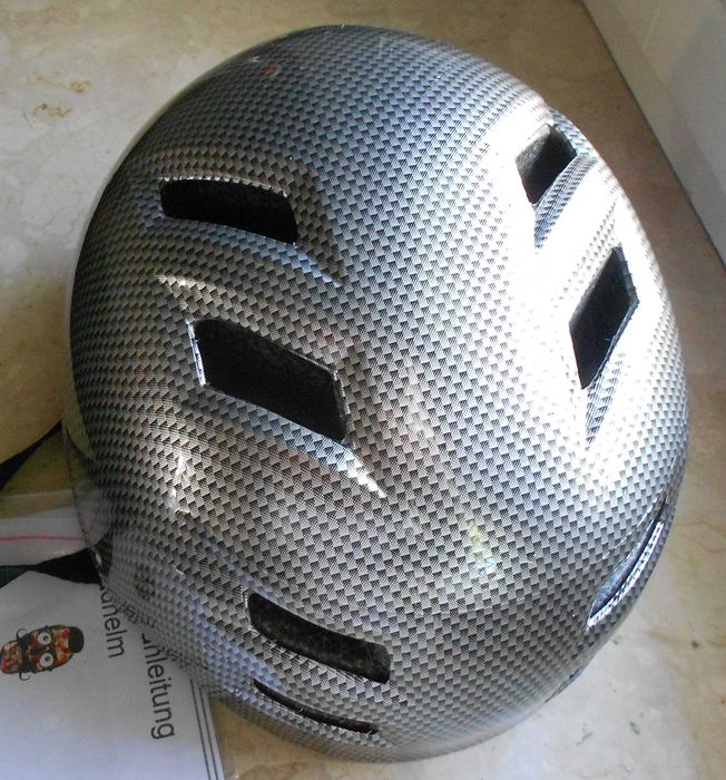 KASK Rower Rolki Deska Łyżwy Skull Cap CARBON roz. L