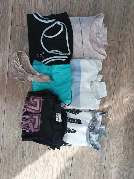 Paka ubrań + stringi rozm S, Reserved, H&M, Blind Date, New Look