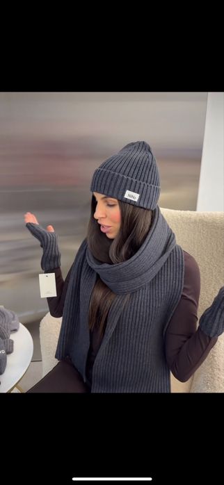 Серая шапка by nino shop