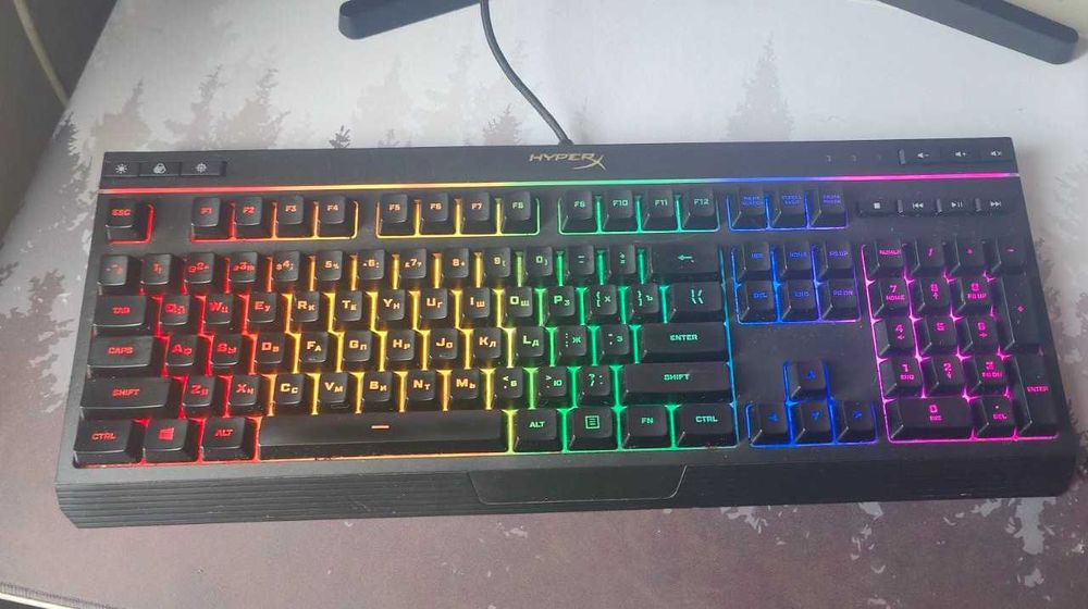 Клавіатура дротова HyperX Alloy Core RGB Membrane Gaming USB