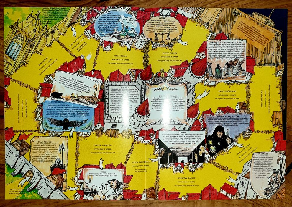 Gra planszowa, oryginał z 1983r. - wyd.II - Magia i Miecz + Miasto
