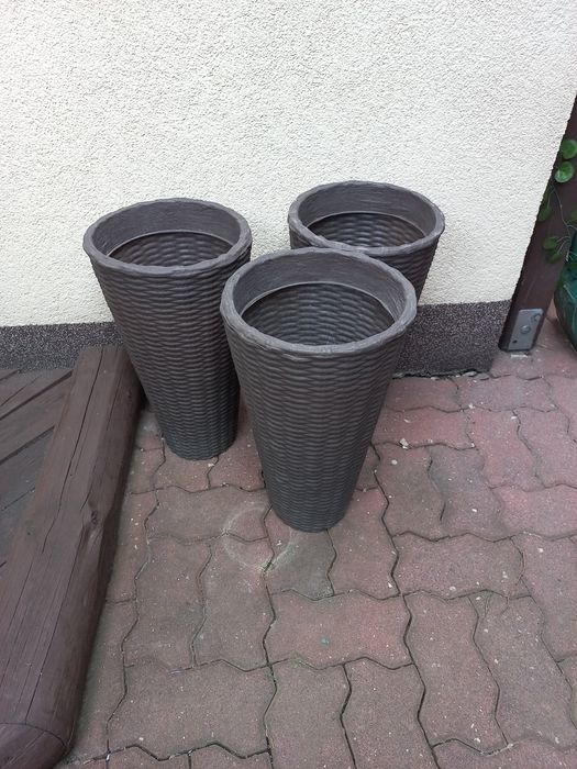 Doniczki 3 sztuki