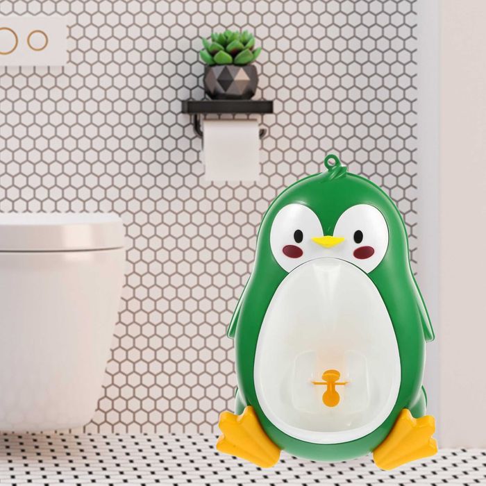 PISUAR Nocnik Dla Dzieci Chłopca Na Ścianę PINGWINEK TOALETA