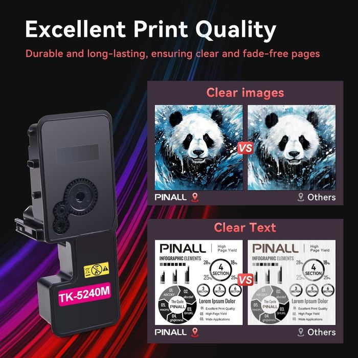 o2577. Toner PINALL TK-5240 do Kyocera Ecosys M5526cdw M5526cdn