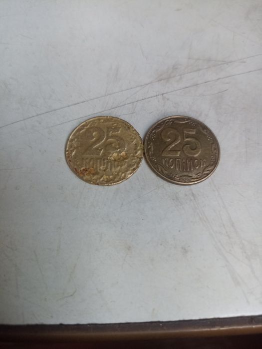Заводской брак 25коп.Украйна.