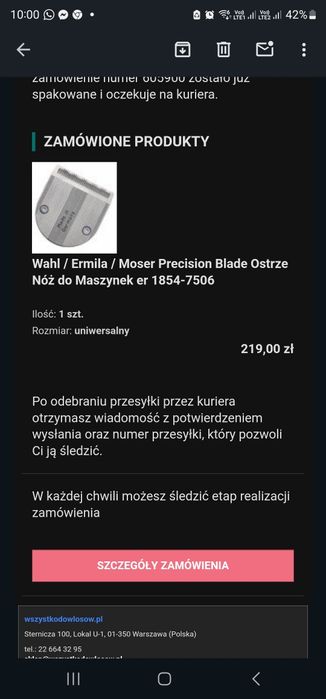 Sprzedam Ostrze do maszynki !