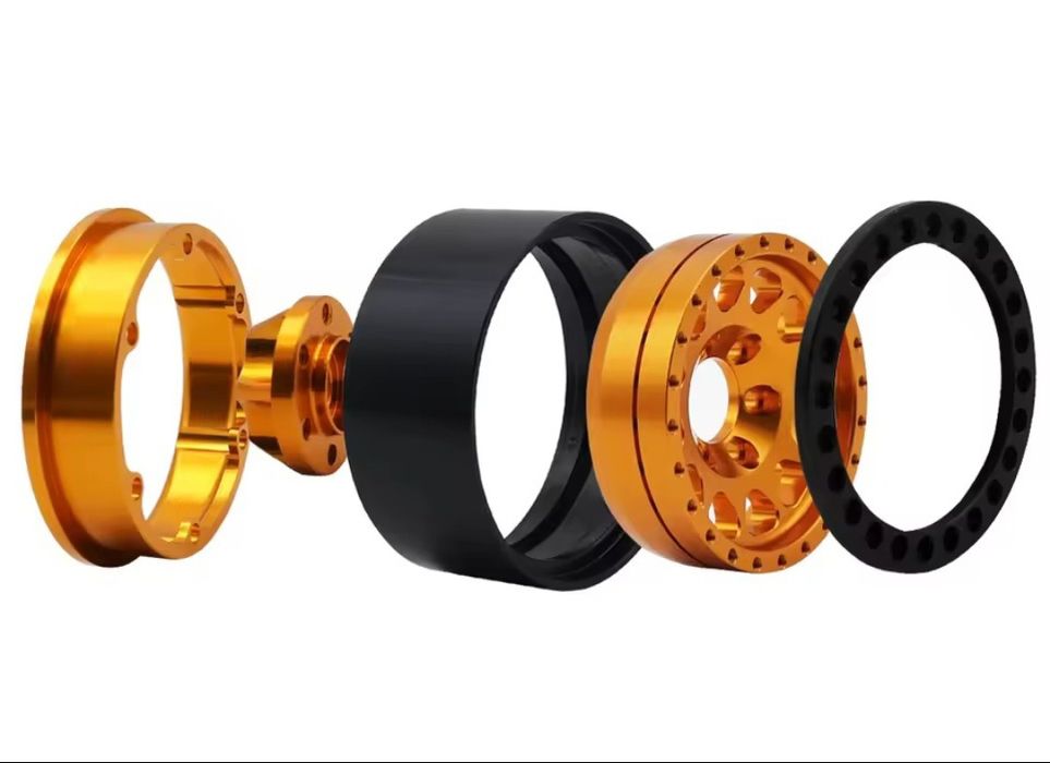 1.9" 4 aluminiowe felgi beadlock do modelu rc 1:10 hex 12mm TRX SCX