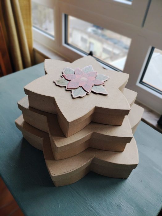 Caixas em estrela,3  peças originais