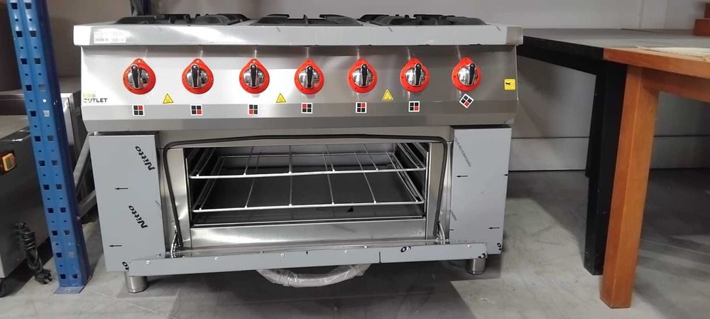 Fogão 6 Bocas + Forno a Gás - NOVO