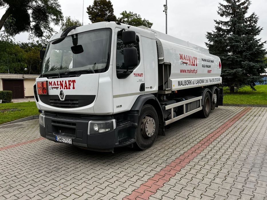 Renault PREMIUM 380 6x2   DXI 11  Renault cysterna STOKOTA pierwszy właściciel