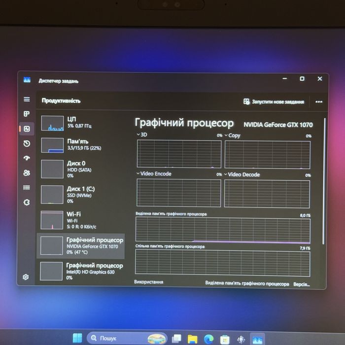 Ігровий ноутбук Dell Alienware 15 i7 8750, Gtx 1060 6Gb