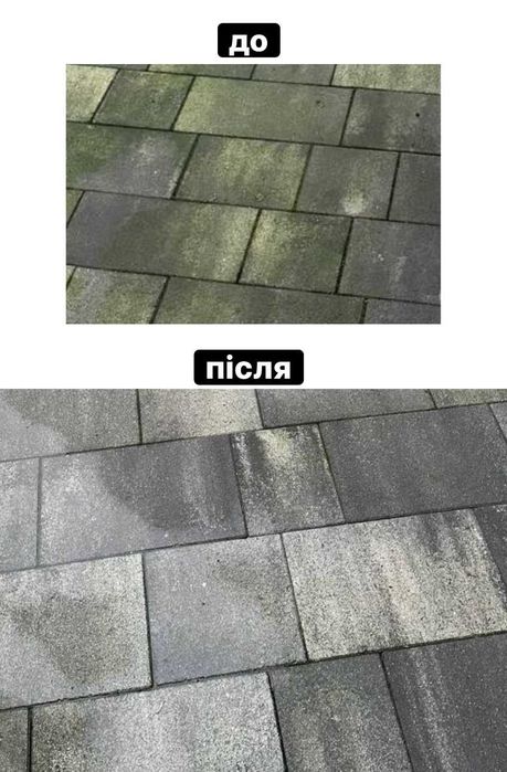 Полонне — чистка бруківки та парканів