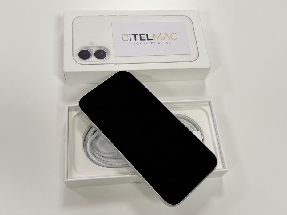 Apple iPhone 16 128GB 5G • White Teal • 0 CYKLI • Gwarancja • Raty 0%