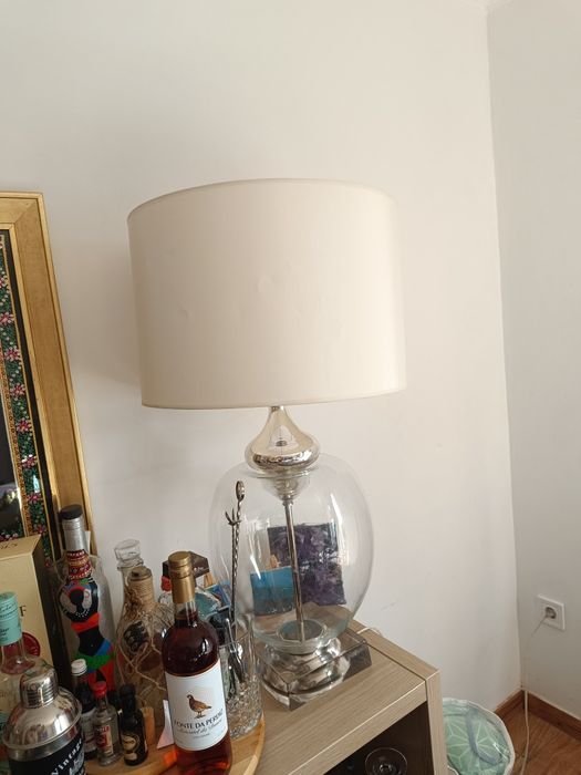 Candeeiro vintage  com abajur