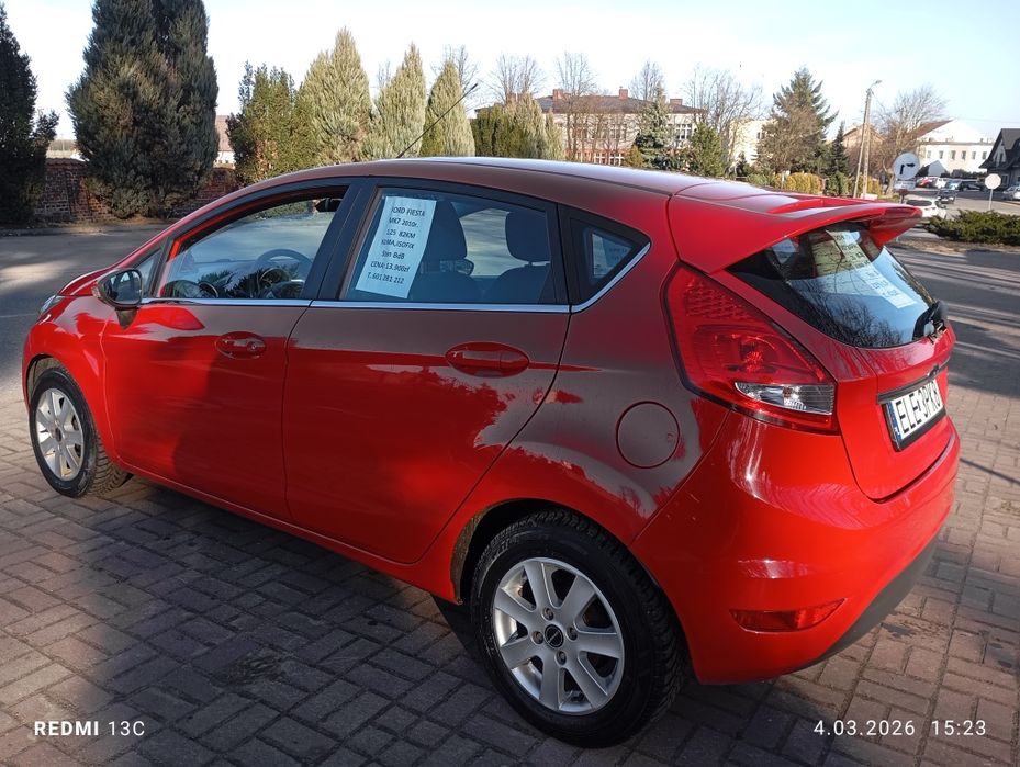 Ford Fiesta 2010 1.25 82KM Śliczna 5-drzwiowy Hatchback Alu 15