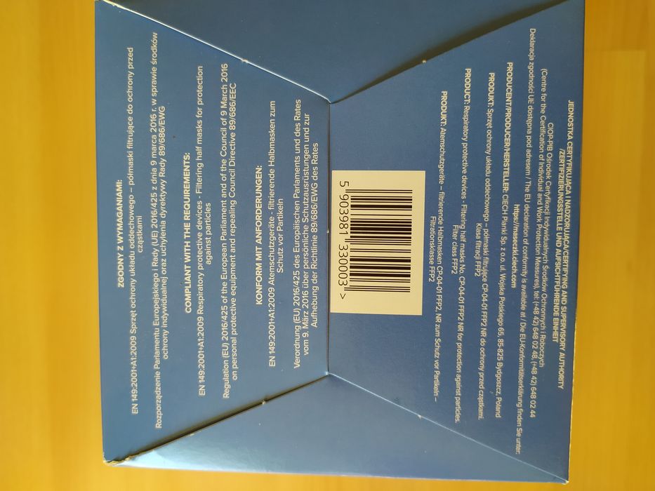 Maseczka FFP2 Ciech 25 szt
