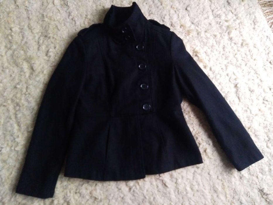 jak NOWY wełniany płaszcz damski przejściowy wiosenno-jesienny 44 XXL