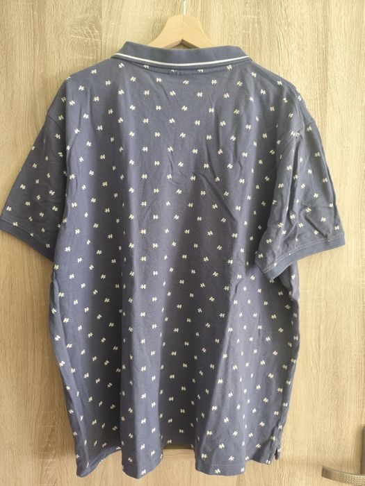 Niebieska koszulka polo John Cabot r. XL 100% bawełna