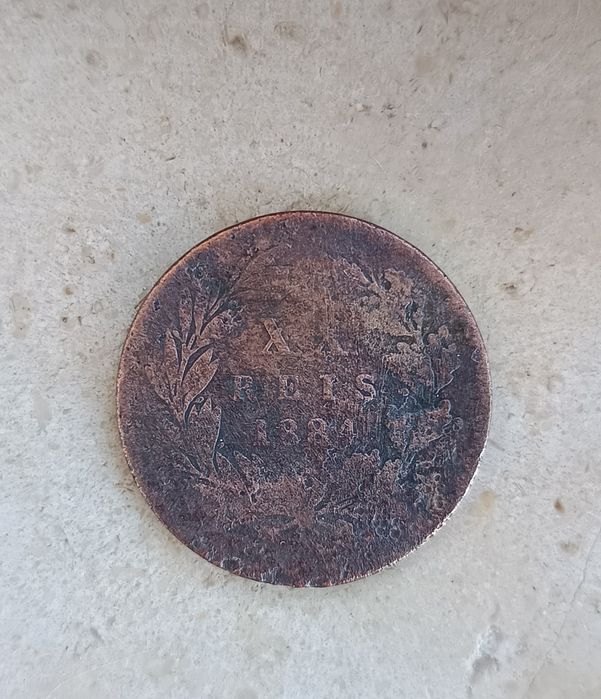 Moeda antiga de 1884