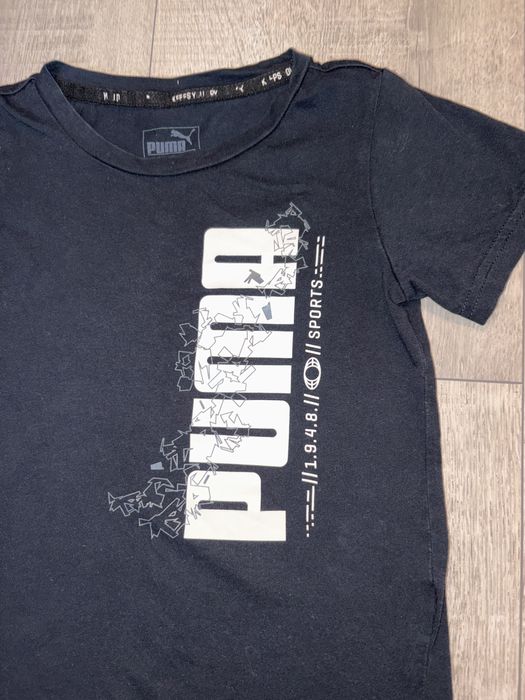 Puma t-shirt czarny 116 5-6 lat