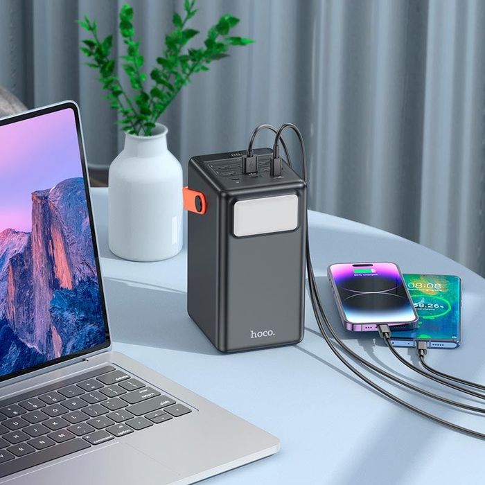 Повербанк HOCO J142 100 000mAh 22.5W PD 6USB 2Type-C LCD