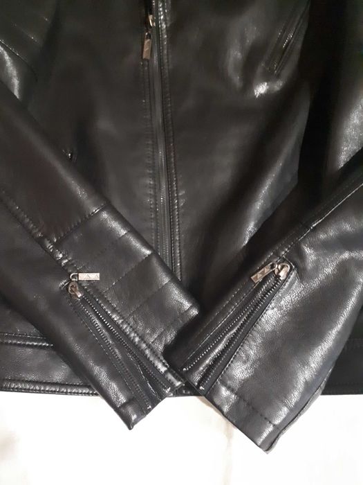 Кожаная  мужская  куртка  (косуха)  Турция