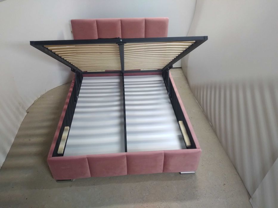 PRODUCENT OKAZJA Łóżko Tapicerowane stelaż metalowy pojemnik naPościel