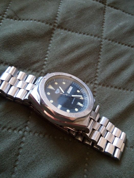 Heuer quartz diver kolekcjonerski poszukiwany ori bransoleta