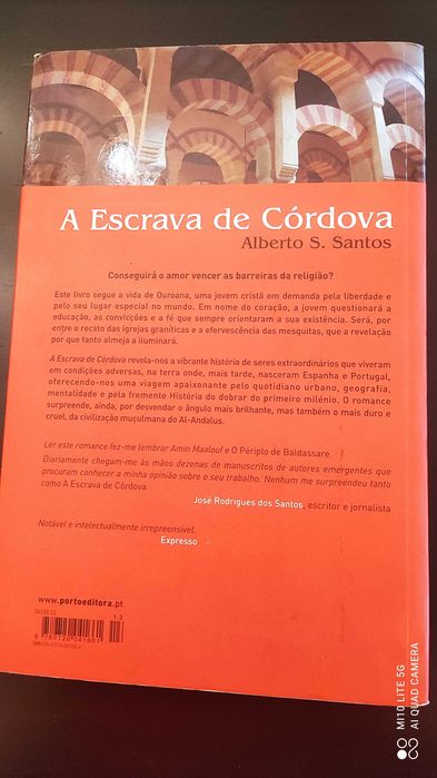 A Escrava de Córdova - Alberto S. Santos  (portes grátis)