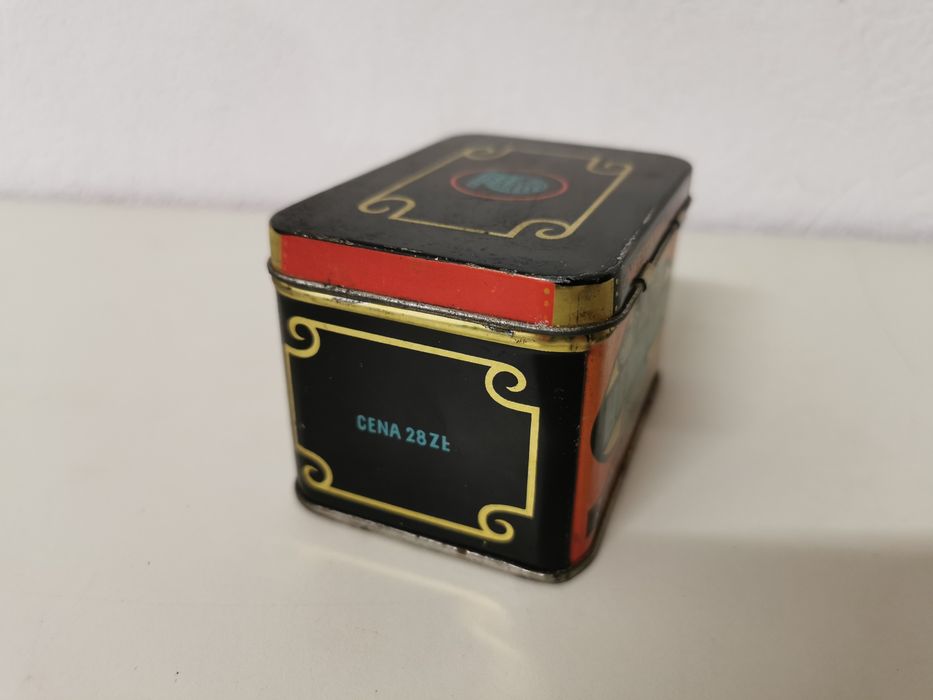 Pudełko metalowe po herbacie Społem
