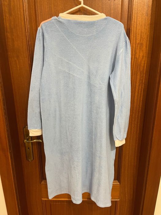 Camisa de noite turca azul