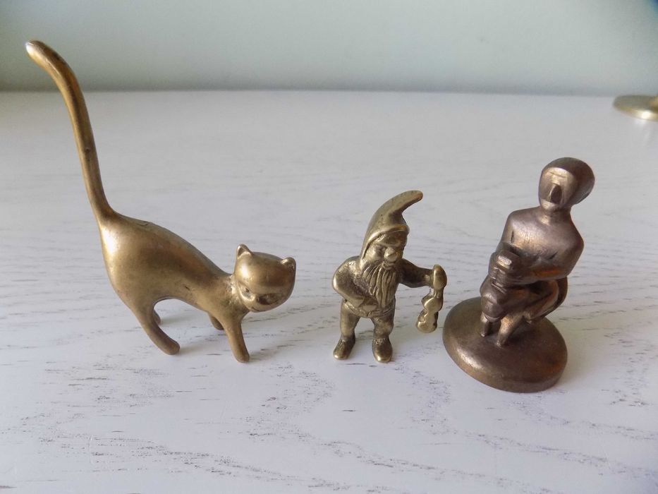 Mosiądz . Figurki .