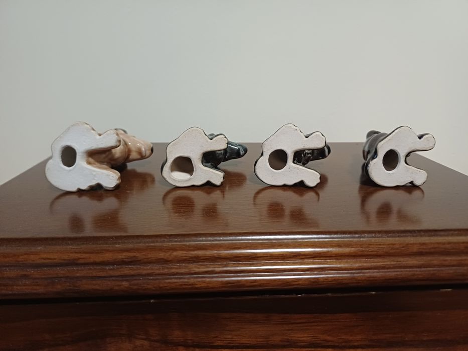 Figurka pies  4szt Owczarek Niemiecki   Kuka Wojciech Rydz PRL