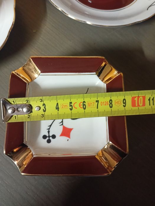 Porcelanowy komplet do kawy z serii brydż Ćmielów