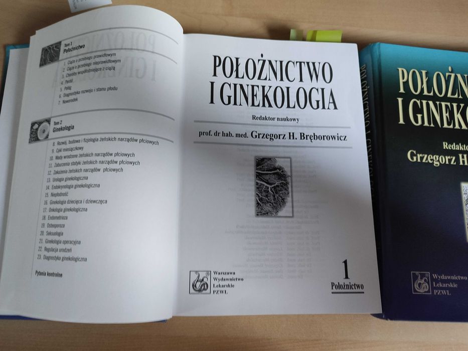 Położnictwo i ginekologia Grzegorz H. Bręborowicz PZWL Tom I i II