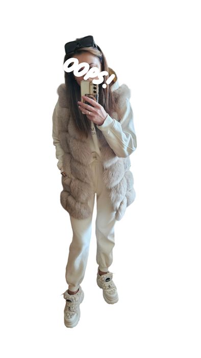 Kamizelka Beż Lis Naturalny