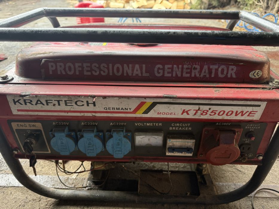 Agregat pradotworczy kraft tech kt8500we 220v 380v siła