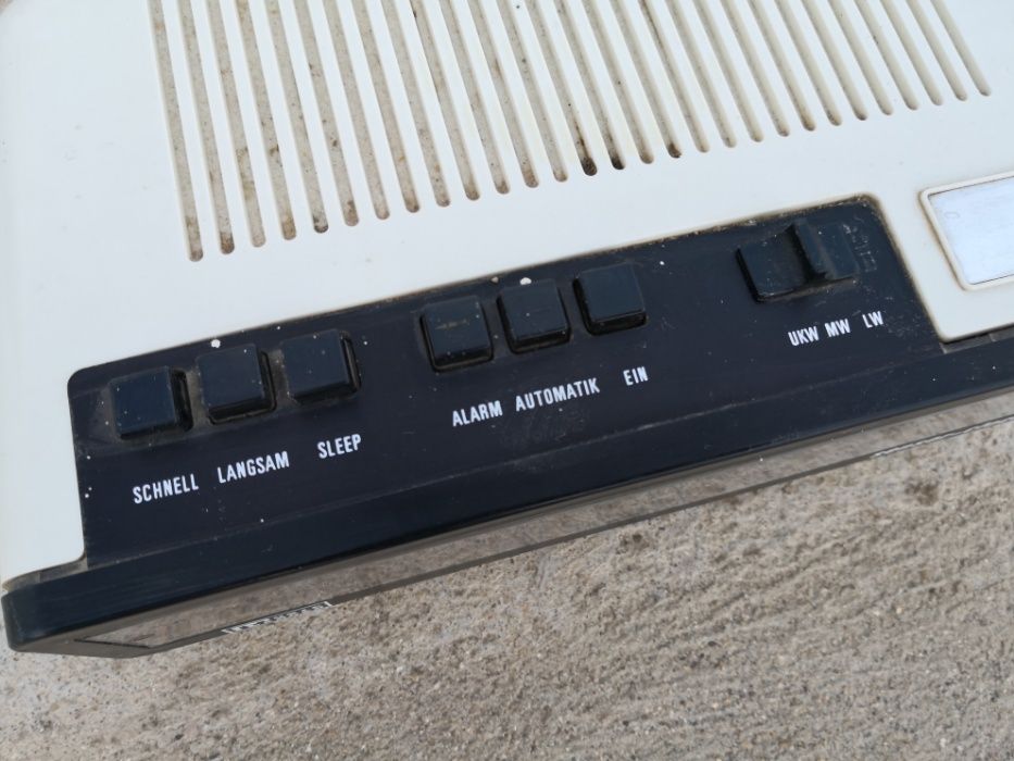 Rádio AM FM despertador, 80's Alemão