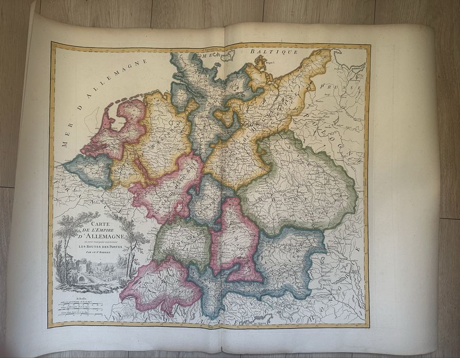 Mapa 1757 roku duzy format