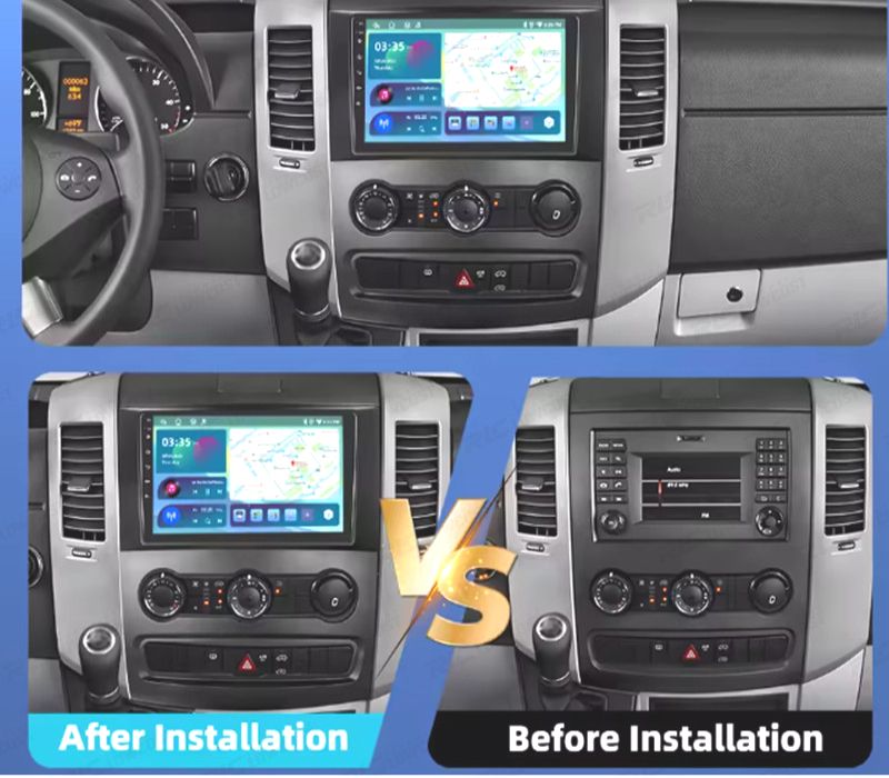 RÁDIO GPS ANDROID 13 MERCEDES SPRINTER 06-18